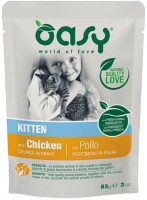 Фото - Корм для кошек OASY Lifestage Kitten Chicken Pouch 85 g 