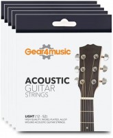 Фото - Струны Gear4music 5 Pack of Acoustic Guitar Strings 80/20 Light 