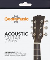 Фото - Струны Gear4music Acoustic Guitar Strings 80/20 X-Light 