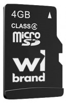 Фото - Карта памяти Wibrand microSD Class 4 + Adapter 4 ГБ