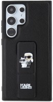 Фото - Чехол Karl Lagerfeld Gripstand Saffiano Karl&Choupette Pins for Galaxy S24 Ultra 
