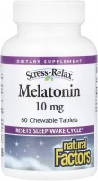 Фото - Аминокислоты Natural Factors Melatonin 10 mg 60 tab 