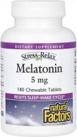 Фото - Аминокислоты Natural Factors Melatonin 5 mg 180 tab 