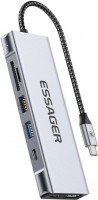 Фото - Картридер / USB-хаб Essager EHB08-QK0G-Z 