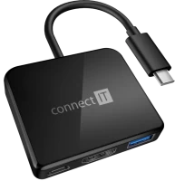 Фото - Картридер / USB-хаб Connect IT CHU-7050-BK 