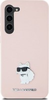 Фото - Чехол Karl Lagerfeld Silicone Choupette Metal Pin for Galaxy S24+ 