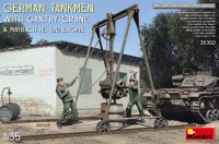 Фото - Сборная модель MiniArt German Tankmen with Gantry Crane and Maybach Hl 120 Engine (1:35) 