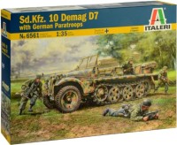 Фото - Сборная модель ITALERI Sd.Kfz. 10 Demag D7 with German Paratroops (1:35) 