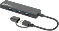 Фото - Картридер / USB-хаб MANHATTAN 4-Port USB 3.0 Type-C / Type-A Combo Hub 