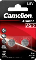 Фото - Аккумулятор / батарейка Camelion 2xAG10 