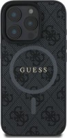 Фото - Чехол GUESS Leather Metal Logo with MagSafe for iPhone 16 Pro 