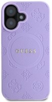 Фото - Чехол GUESS Saffiano Peony Classic Logo with MagSafe for iPhone 16 