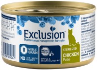 Фото - Корм для кошек Exclusion Sterilised Noble Grain Chicken Canned 85 g