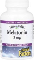 Фото - Аминокислоты Natural Factors Melatonin 3 mg 90 tab 