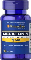 Фото - Аминокислоты Puritans Pride Melatonin 1 mg 90 tab 