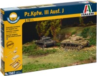 Фото - Сборная модель ITALERI Pz. Kpfw. III Fast Assembly (1:72) 