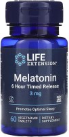 Фото - Аминокислоты Life Extension Melatonin 6 Hour Timed Release 3 mg 60 tab