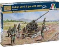 Фото - Сборная модель ITALERI Italian 90/53 Gun With Crew (1:72) 