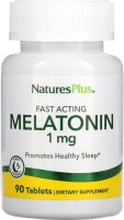 Фото - Аминокислоты Natures Plus Melatonin 1 mg 90 tab 