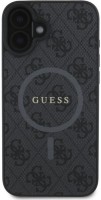 Фото - Чехол GUESS Leather Metal Logo with MagSafe for iPhone 16 