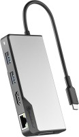 Фото - Картридер / USB-хаб ALOGIC USB-C Fusion MAX 6-in-1 Hub 