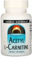 Фото - Сжигатель жира Source Naturals Acetyl L-Carnitine 500 mg 60 tab 60 шт