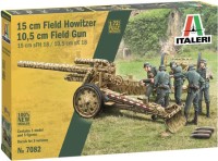 Фото - Сборная модель ITALERI 15 cm Field Howitzer / 10.5 cm Field Gun (1:72) 