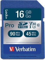 Фото - Карта памяти Verbatim Pro 600X SDHC Memory Card, UHS-I V30 U3 Class 10 16 ГБ