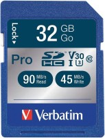 Фото - Карта памяти Verbatim Pro 600X SDHC Memory Card, UHS-I V30 U3 Class 10 32 ГБ