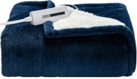 Фото - Электрогрелка / электропрстынь Costway 60''x 50'' Heated Throw Blanket Flannel & Sherpa Double-sided Flu 