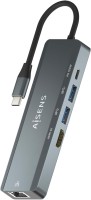 Фото - Картридер / USB-хаб Aisens ASUC-5P011-GR 