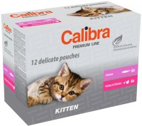 Фото - Корм для кошек Calibra Cat Premium Kitten Pouch Multipack 12 pcs 