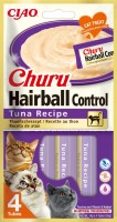 Фото - Корм для кошек INABA Churu Hairball Control Tuna 56 g 