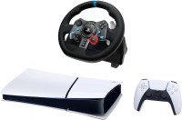 Фото - Игровая приставка Sony PlayStation 5 Slim Digital Edition + Racing Wheel 