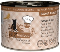 Фото - Корм для кошек Catz Finefood Ragout in Sauce Pork/Veal 190 g 