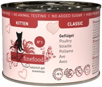 Фото - Корм для кошек Catz Finefood Classic Canned Kitten Poultry 200 g 