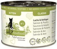 Фото - Корм для кошек Catz Finefood Classic Canned Kitten Salmon/Poultry 200 g 