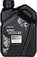 Фото - Моторное масло Specol Spec Moto 4T 10W-40 1L 1 л