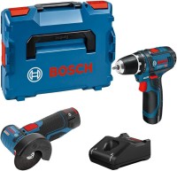 Фото - Набор электроинструмента Bosch GSR 12V-15 + GWS 12V-76 Professional 0615990N2U 