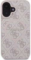 Фото - Чехол GUESS Leather Metal Logo with MagSafe for iPhone 16 Plus 