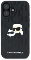 Фото - Чехол Karl Lagerfeld Monogram Karl&Choupette Head Pin for iPhone 16 