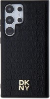 Фото - Чехол DKNY Leather Pattern Metal Logo MagSafe for Galaxy S24 Ultra 