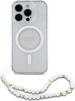 Фото - Чехол GUESS IML Glitter with Pearl Strap for iPhone 16 Pro 