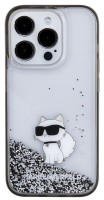 Фото - Чехол Karl Lagerfeld Liquid Glitter Choupette for iPhone 15 Pro 