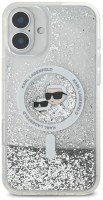 Фото - Чехол Karl Lagerfeld Liquid Glitter Karl&Choupette Heads for iPhone 16 