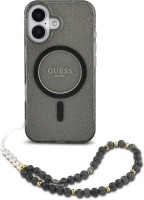 Фото - Чехол GUESS IML Glitter with Pearl Strap for iPhone 16 