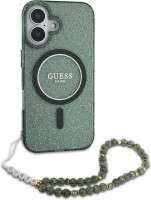 Фото - Чехол GUESS IML Glitter with Pearl Strap for iPhone 16 Plus 