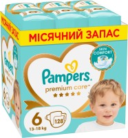 Фото - Подгузники Pampers Premium Care 6 / 128 pcs 