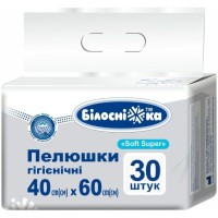 Фото - Подгузники Bіlosnіzhka Soft Super Underpads 40x60 / 30 pcs 