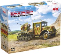 Фото - Сборная модель ICM Sd.Kfz.3b with Flak 38 (1:35) 